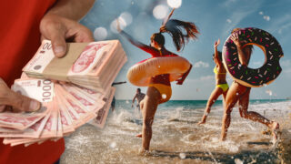 More, letovanje, plaža, odmor, novac, pare, dinari, kredit