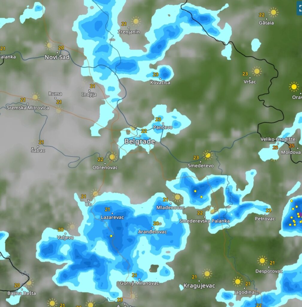 oluja stiže,mapa, vremenska prognoza, vreme radar