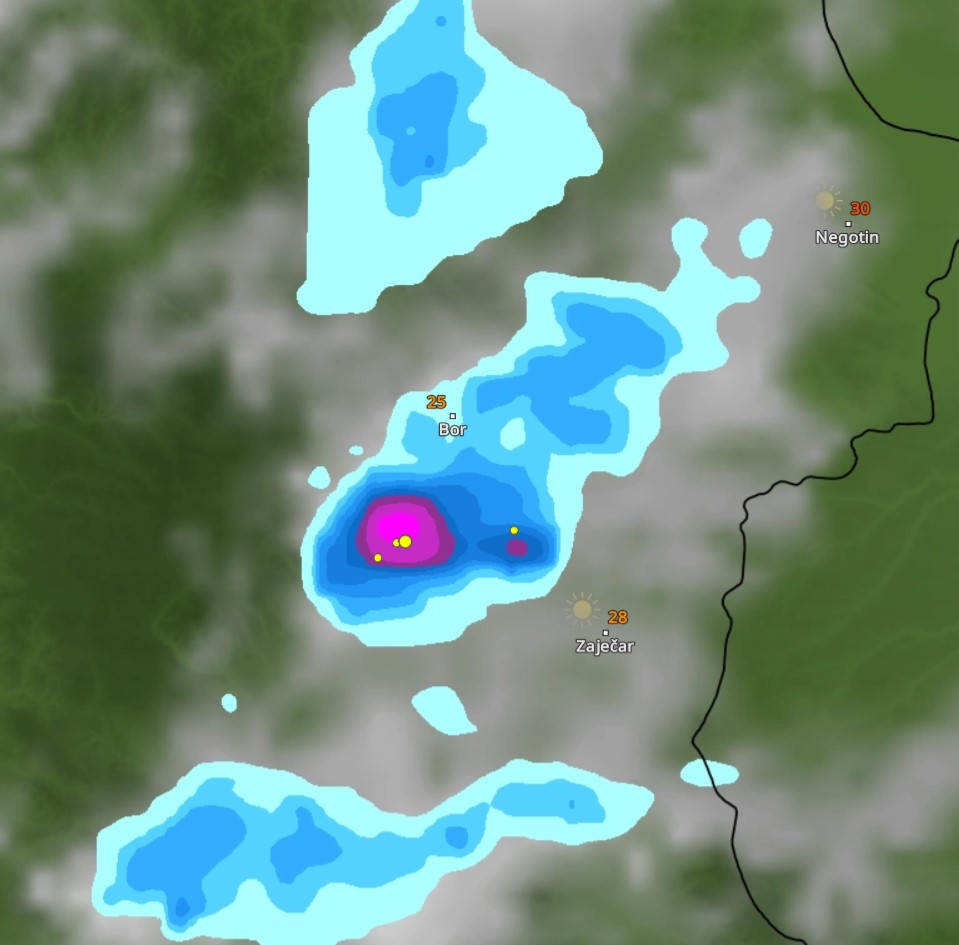 oluja stiže,mapa, vremenska prognoza, vreme radar