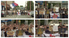 Protest u Dobračinoj zbog festivala "Merdita, dobar dan"