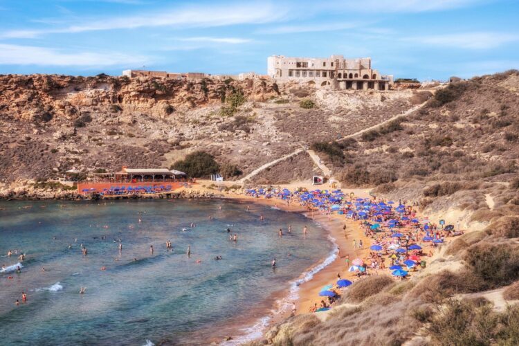 Ghajn Tuffieha Bay Beach