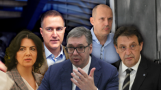 Dragana Sotirovski, Nebojša Stefanović, Aleksandar Vučić, Zlatibor Lončar; Bratislav Gašić