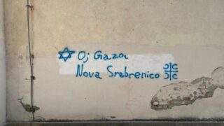 Berane, škola, grafit, Oj Gazo, Nova Srebrenico