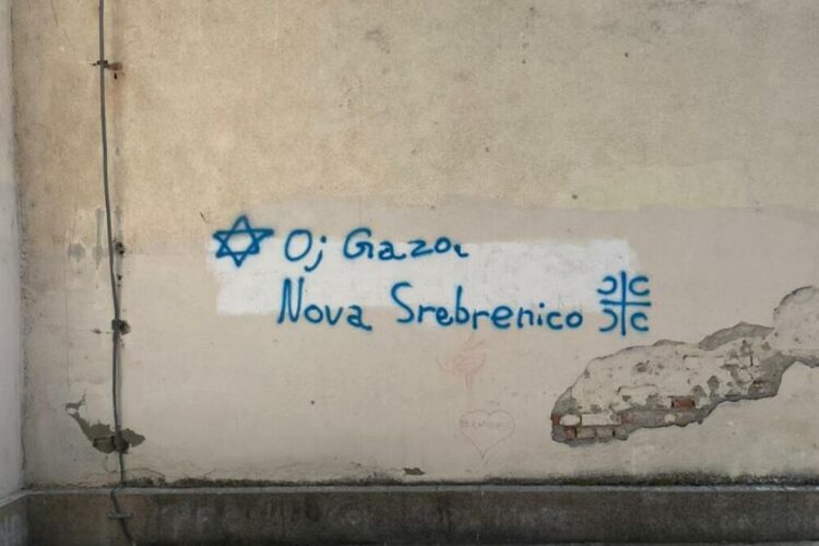 Berane, škola, grafit, Oj Gazo, Nova Srebrenico