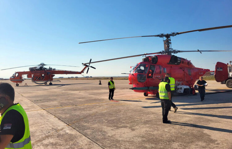 Grčka, Srbija, helikopteri, helikopterska jedinica MUP-a Srbije, pomoć u gašenju požara, Halkidiki