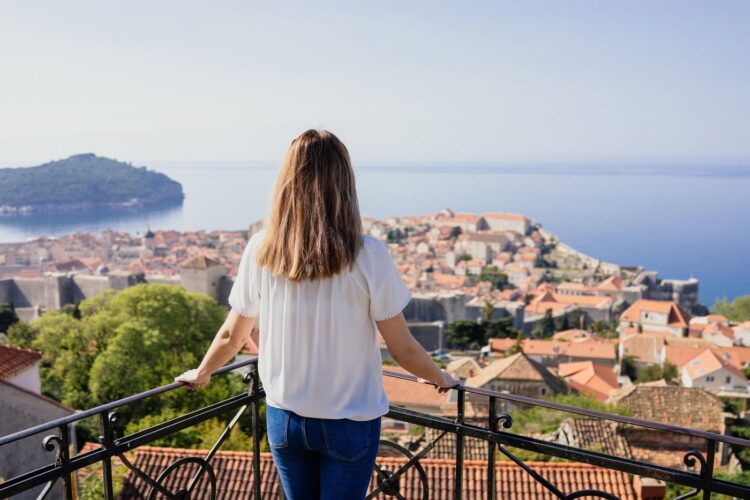 Turistkinja u Dubrovniku