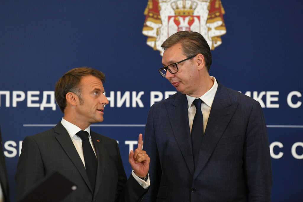 Aleksandar Vučić i Emanuel Makron