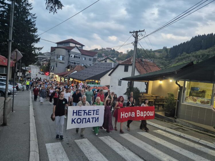 Nova Varoš, protest protiv kopanja, iskopavanja litijuma, litijum