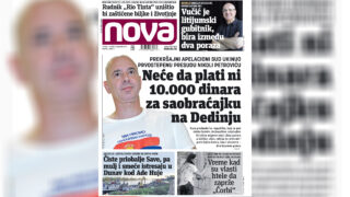 Nova, naslovna strana, naslovna za subotu i nedelju, vikend izdanje, vikend broj, 07-08. septembar 2024. broj 980, dnevne novine Nova, dnevni list Nova