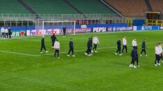 Fudbaleri Zvezde dan pred meč sa Interom na stadionu "Đuzepe Meaca"