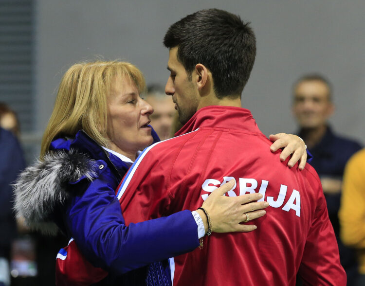 Novak Đoković i majka Dijana