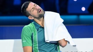 Novak Đoković na Završnom mastersu u Torinu 2023. godine