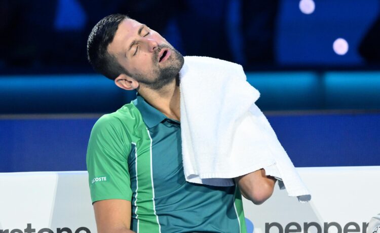 Novak Đoković na Završnom mastersu u Torinu 2023. godine