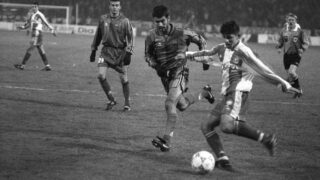 FK Crvena zvezda i FK Barselona 1996. godine Perica Ognjenović i Pep Gvardiola