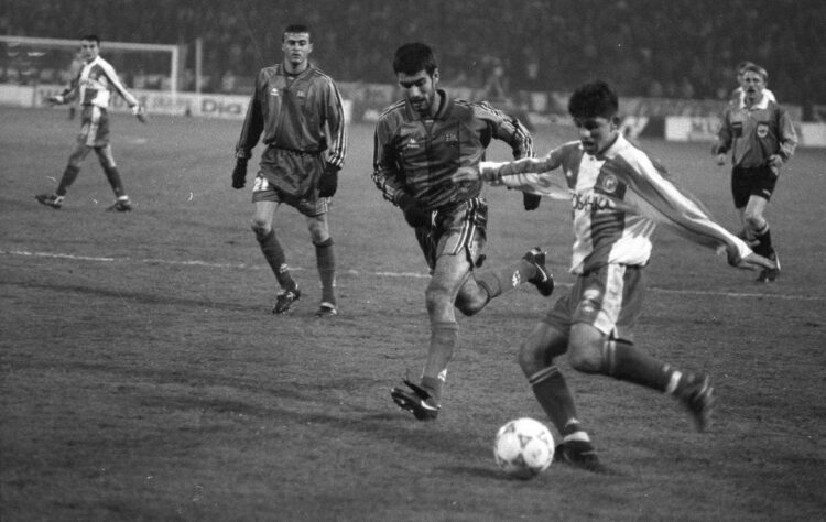 FK Crvena zvezda i FK Barselona 1996. godine Perica Ognjenović i Pep Gvardiola