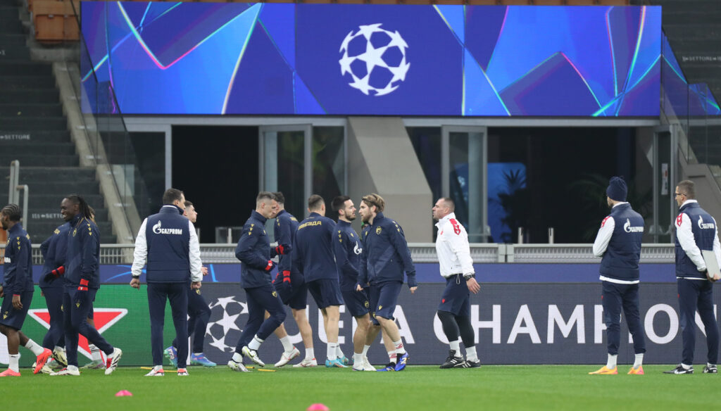 FK Crvena zvezda, trening na San Siru