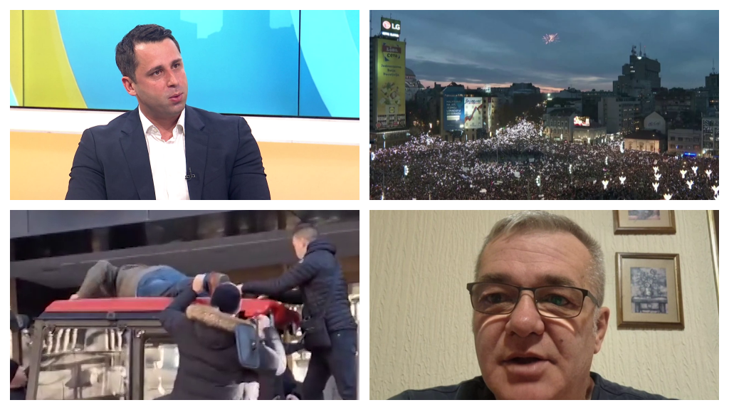 Traktor kao simbol otpora: Peđa Mitrović i Nebojša Petković o sinoćnjem protestu na Slaviji