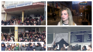 Novopazarski studenti blokirali zgradu DUNP-a