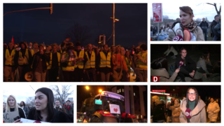 Pogledajte kako je izgledala završnica studentskog marša dugog 80 kilometara: Studenti iz Beograda stigli u Novi Sad na protest "Tri meseca, tri mosta"