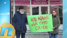 Dvoje nastavnika u Kragujevcu sami tokom 15 minuta tišine - Dragan i Ksenija Đorđević