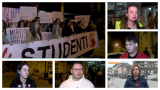 Novopazarski studenti održali protestnu šetnju pa krenuli za Beograd