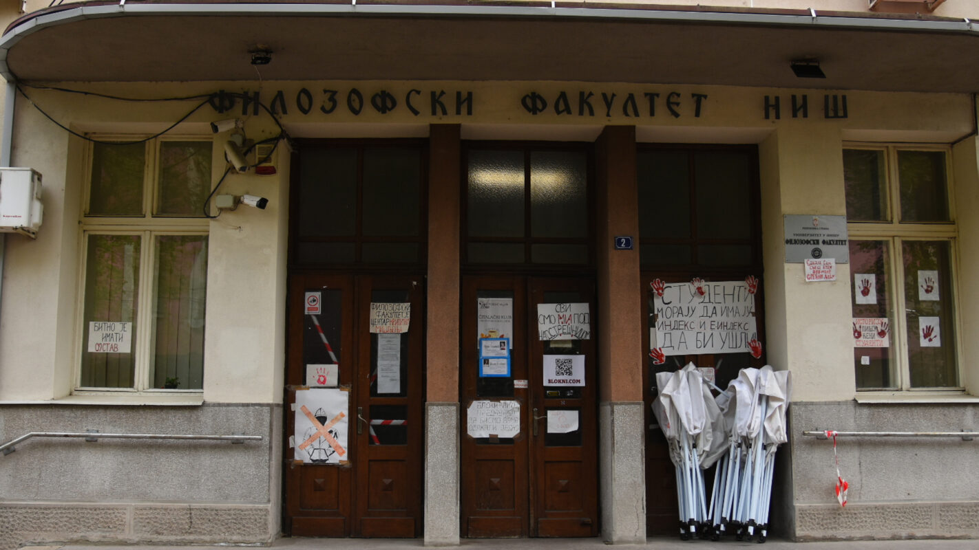 Završen protest u Nišu: Studenti obeležili godinu dana blokade Filozofskog fakulteta