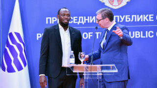 Aleksandar Vučić i Jusein Bolt