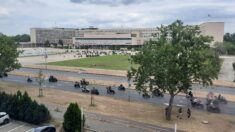 Bajkeri ispred SIV-a Foto: Nova.rs