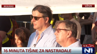 Dejan Bodiroga na protestu