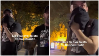 Vidovdanski protest Foto: Instagram N1 i Nova.rs