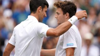 Novak Đoković i Miomir Kecmanović na Vimbldonu 2022