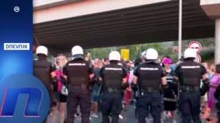 Blokada u Čačku, Žandarmerija kod naplatne rampe