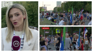 Protest zborova Zemuna i Novog Beograda: Blokirana ulica Omladinskih brigada