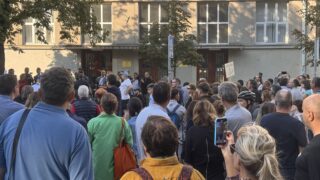 Peta beogradska gimnazija, protest