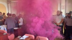 Zaječar, dimna bomba u Skupštini