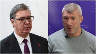 Aleksandar Vučić i Miša Bačulov