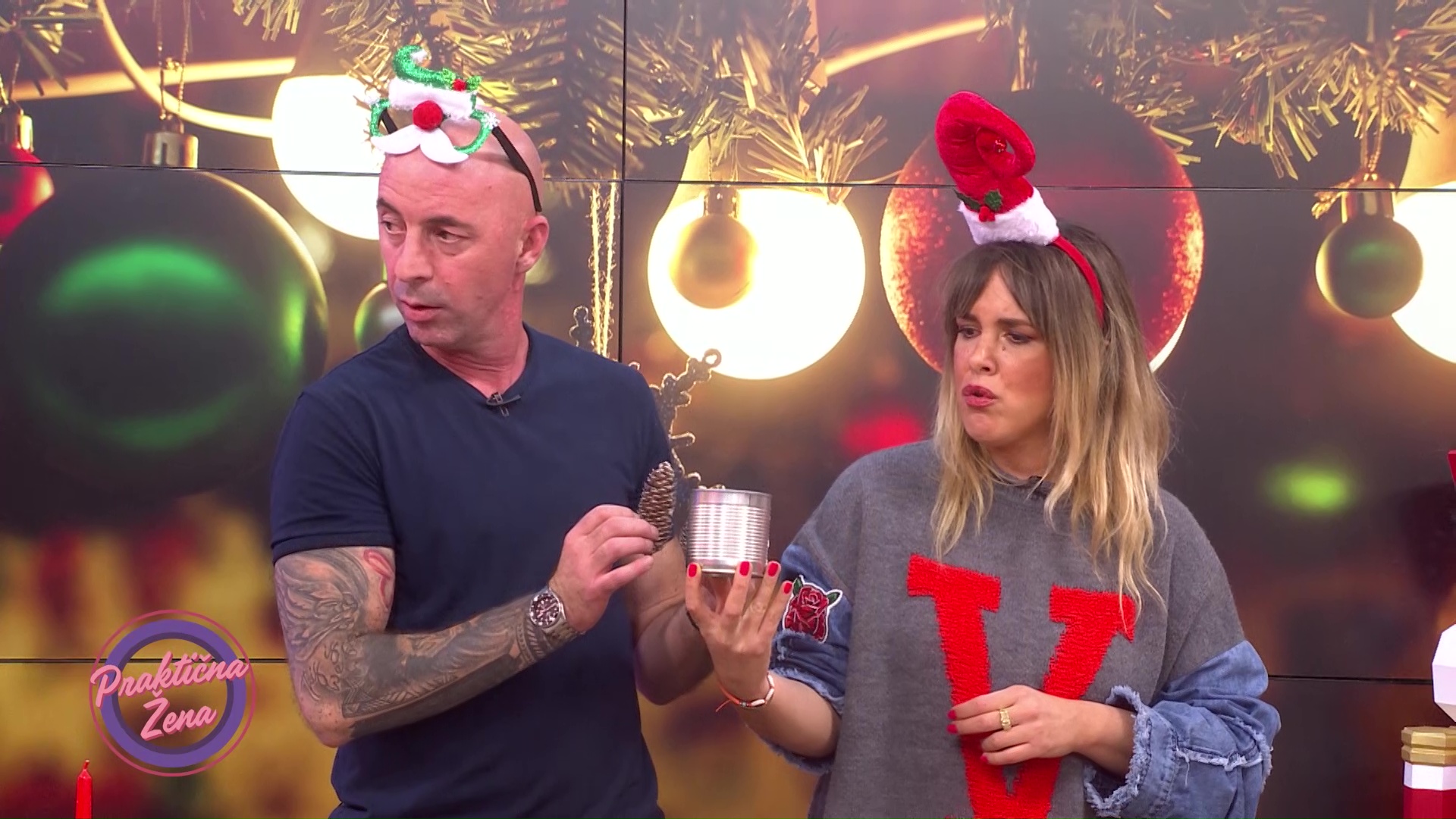 Uradi sam: Novogodišnji svećnjaci i jelka za sto