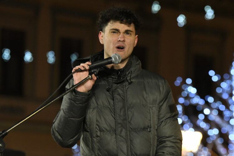 govor studenta na protestu u Novom Sadu