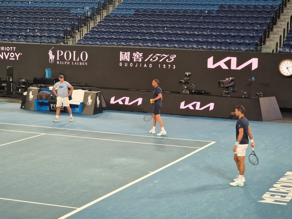 Novak Đoković trening