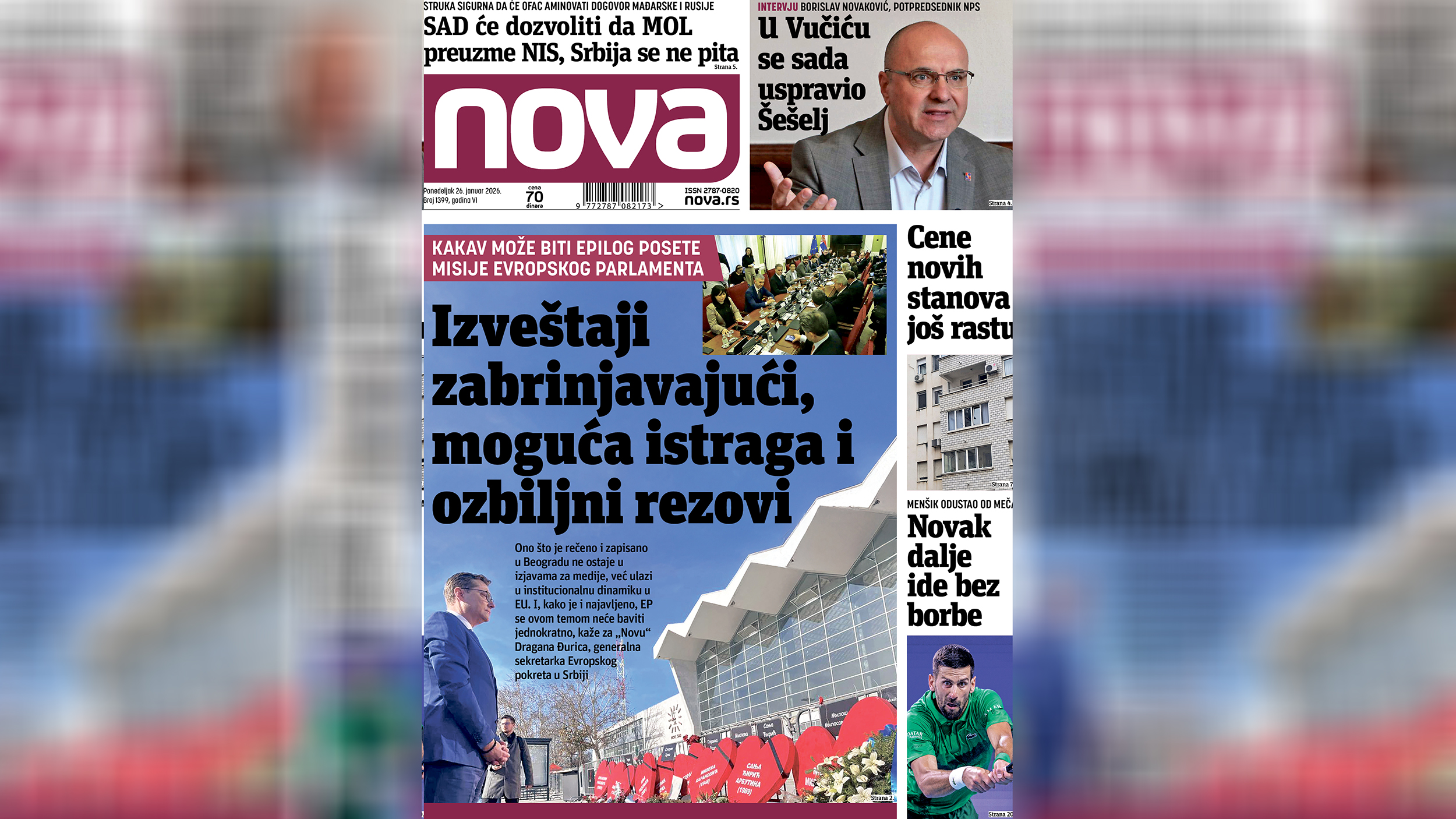 "Nova" piše: Kakav može biti epilog posete misije Evropskog parlamenta Kép